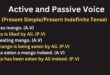 Active and Passive Voice