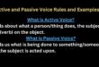 Active and Passive Voice Rules and Examples