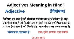 Adjective Meaning in Hindi