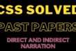 CSS Past Papers