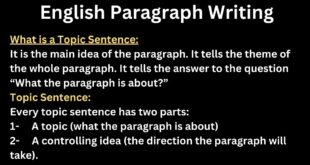 English paragraph writing