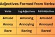 Formation of Adjectives