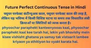 Future Perfect Continuous Tense in Hindi