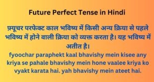 Future Perfect Tense in Hindi