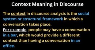 Context Meaning in Discourse