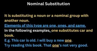 Substitution in Coherence and Cohesion