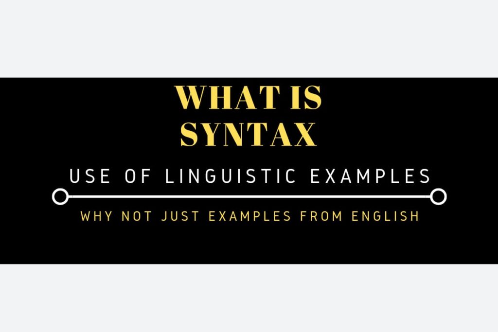 Syntax Examples