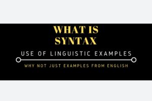 Syntax Examples