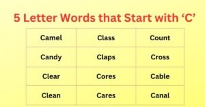 5 Letter Words that Start with C