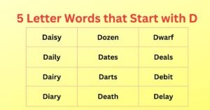 5 Letter Words that Start with D