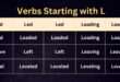 Verbs starting with L