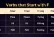 Verbs that Start with F