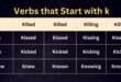 Verbs that Start with k