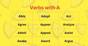 Verbs with A