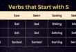 Verbs that Start with S