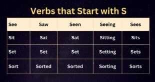 Verbs that Start with S