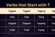 Verbs that Start with T