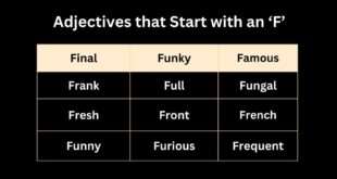 Adjectives that Start with an F