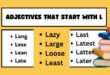 Adjectives that start with l
