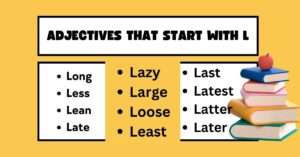 Adjectives that start with l