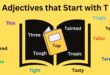 Adjectives that Start with T