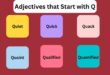 Adjectives that Start with q