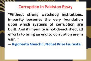 Corruption in Pakistan Essay