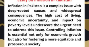 Essay on Inflation in Pakistan