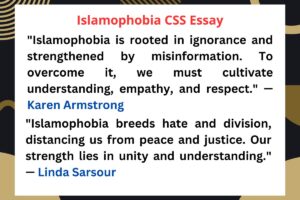 Islamophobia CSS Essay