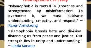 Islamophobia CSS Essay