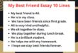 My Best Friend Essay 10 Lines