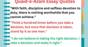 Quaid-e-Azam Essay