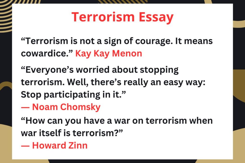 Terrorism Essay